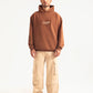 Tobacco Brown Fleece Hoodie - Premium Comfort - Jazbaat