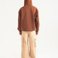 Tobacco Brown Fleece Hoodie - Premium Comfort - Jazbaat